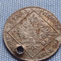 Сребърна монета 7 кройцера 1802г. Франц втори Алба Юлия Свещена Римска Империя 13632, снимка 6 - Нумизматика и бонистика - 42967827