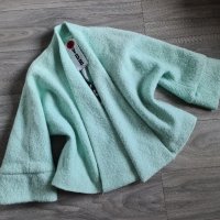 Жестоки палто на VDR в цвят мента, снимка 1 - Палта, манта - 42646431
