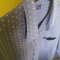 Мъжка риза с дълъг ръкав BARETTA по-тънка, снимка 1 - Ризи - 33019029