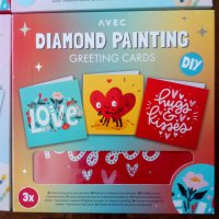 Diamond Paiting Greeting Cards - Картички тип - диамантени гоблени, снимка 3 - Гоблени - 40586664