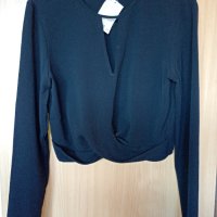 Нова къса блуза H&M 36/S, снимка 1 - Блузи с дълъг ръкав и пуловери - 40546685