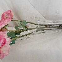 Художествена стъклена ваза Рог на изобилието., снимка 4 - Вази - 38465809