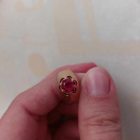 Руски златен пръстен с рубин, снимка 4 - Пръстени - 43453543
