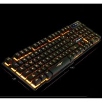 Геймърска клавиатура Shipadoo K600 с водоустойчив дизайн и подсветка