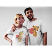 Tениски за влюбени - Bear Heart, снимка 1 - Тениски - 27942856