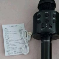 Караоке микрофон безжичен с Bluetooth в черно и розово, снимка 10 - Караоке - 43486663