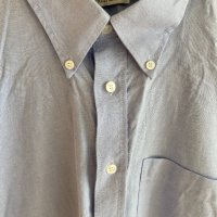 Мъжка риза Fruit of the Loom, тип Oxford, голям, размер, дълъг и къс ръкав, светлосин цвят, маркова , снимка 8 - Ризи - 38568384