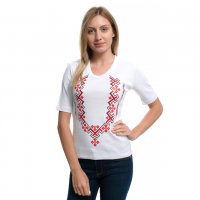 Нова дамска блуза с трансферен печат Шевица, България, Етно мотив, снимка 6 - Тениски - 28013549