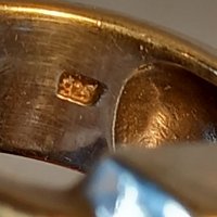 Масивен сребърен пръстен със сапфир , снимка 10 - Пръстени - 39451994