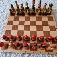 Шах за игра, Руски шах дърво ръчна изработка, снимка 3 - Шах и табла - 43032641