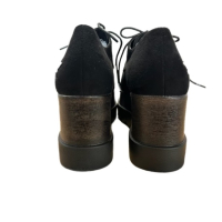 Черни дамски обувки с платформа , снимка 3 - Дамски елегантни обувки - 44879031