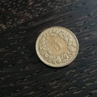 Монета - Швейцария - 5 рапен | 1986г., снимка 1 - Нумизматика и бонистика - 28478174