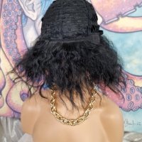 Ежедневен Небрежно Чуплив Модел Перука в Естествено Черен Цвят с Обем КОД 8846, снимка 8 - Аксесоари за коса - 40670430