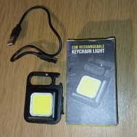Акумулаторно мини LED фенерче, джобен ключодържател, снимка 2 - Прожектори - 43699454