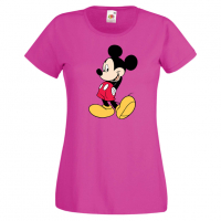 Дамска тениска Mickey Mouse 10 Подарък,Изненада Мини Маус,Микки Маус.Подарък,Изненада,, снимка 8 - Тениски - 36526667