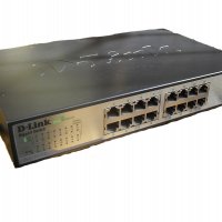 D-link 1016D switch / 16 портов гигабитов неуправляем 2000 MBit / Green Power, снимка 1 - Други - 38250716
