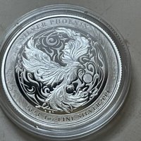 1 oz Сребърна монета "Мистичен феникс" 2023 - остр. Ниуе., снимка 3 - Нумизматика и бонистика - 43710292