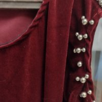 Чисто нова официална рокля в цвят бордо , снимка 3 - Рокли - 43316099