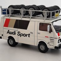 Колекционерски метален Rally сервизен бус Volkswagen LT35 Audi Sport , снимка 1 - Колекции - 39384011