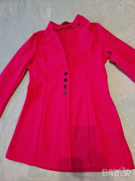 Дамско сако, цвят фукция, вталено, снимка 1