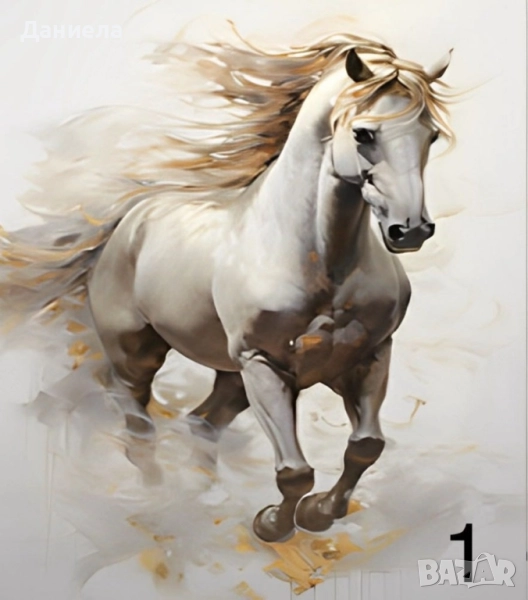 картина с кон , снимка 1