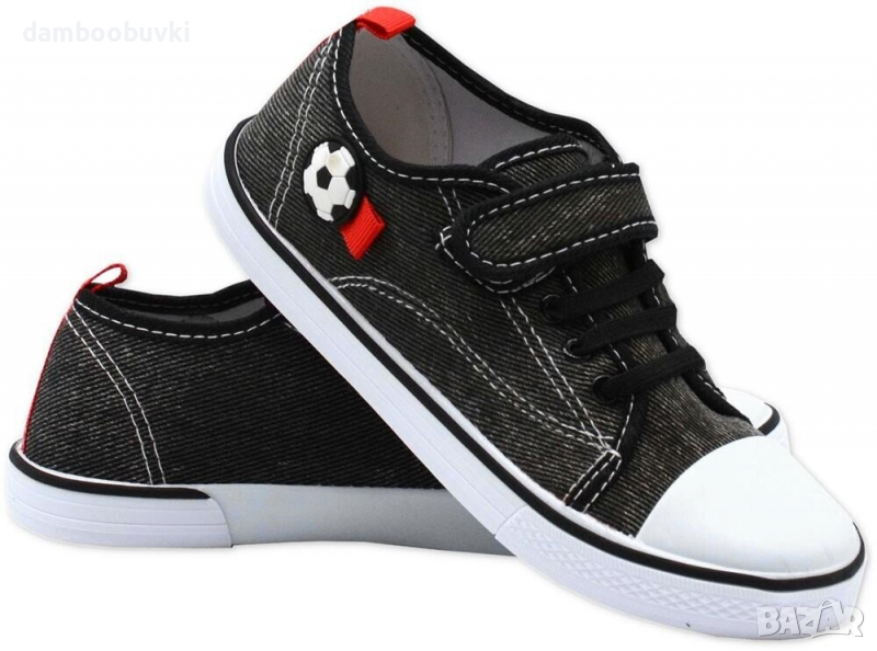 Детски гуменки в черен деним 31/35, снимка 1