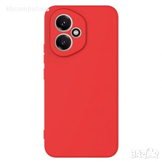 Силиконов кейс bSmart Silicone Soft Cover и Протектор За Honor 400, Червен, снимка 1
