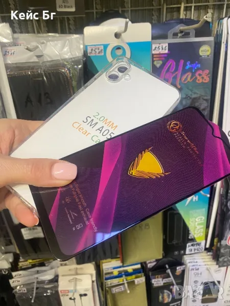 Samsung A05 Силиконов кейс +5D OG стъклен протектор , снимка 1