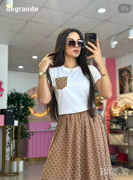 Само за фенове на Gucci.Дамски сет от две части.Видео , снимка 1