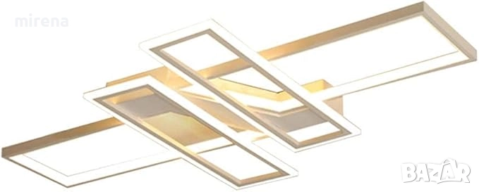 Модерен ЛЕД LED дизайнерски полилей, акрилен панел, дистанционно 214, снимка 1