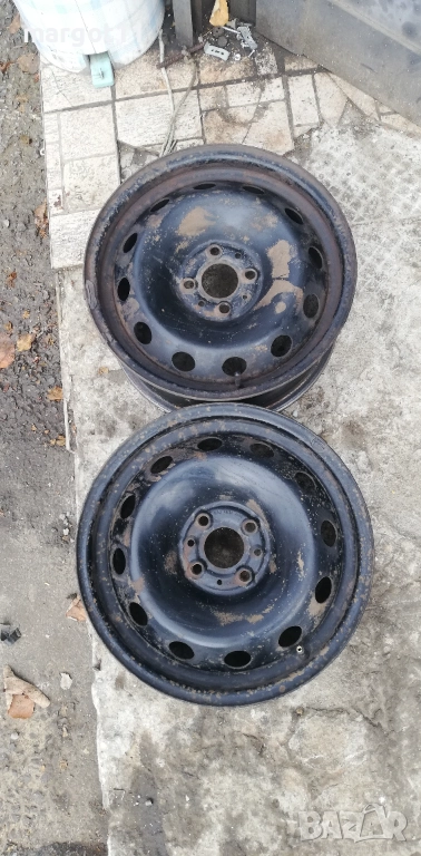 2бр железни джанти 4*100 Ц О5 7.1, снимка 1