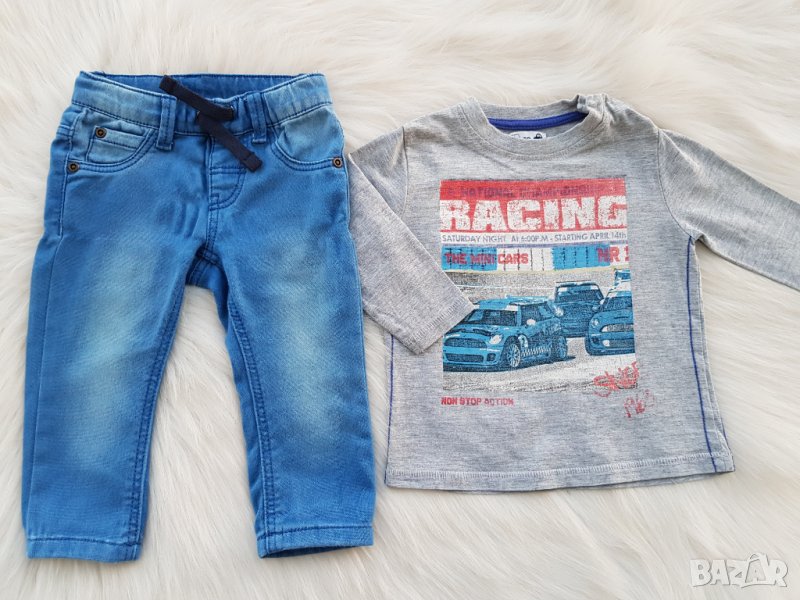 Дънки и блуза 3-6 месеца, снимка 1