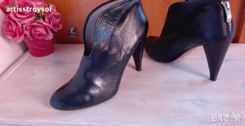 Боти италиански,естествена кожа, снимка 1