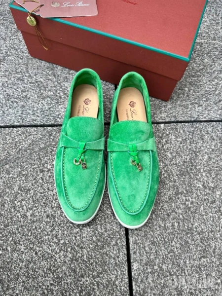 мокасини от естествен велур loro piana , снимка 1