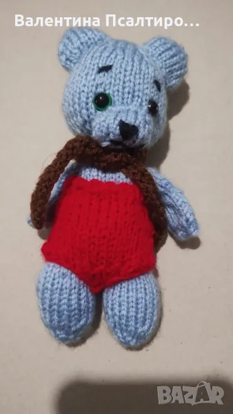 Мече амигуруми, плетено с чорапски игли , снимка 1