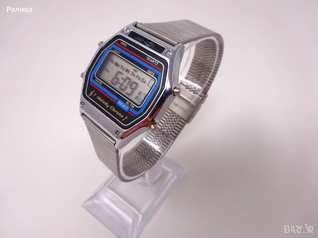 Електронен часовник с мелодии, хронограф, снимка 1