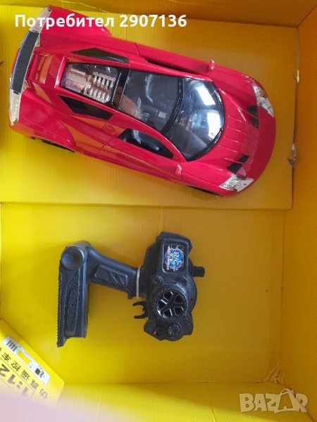 КОЛА с зарядни батерии и дистанционно управление с размери 38см дължина , снимка 1