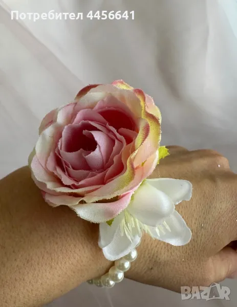 Сватбени бутониери, гривни за шаферки, закичванки, снимка 1