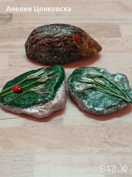 Ръчно рисувани камъни , снимка 1