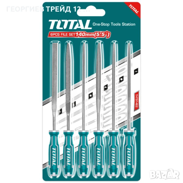Комплект пили за метал TOTAL, 6 броя, 140 мм - TL THT91462, снимка 1