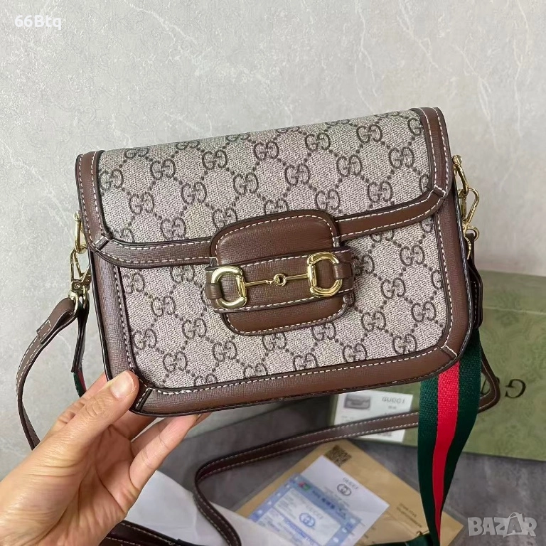 Дамска чанта Gucc1 Horsebit, снимка 1