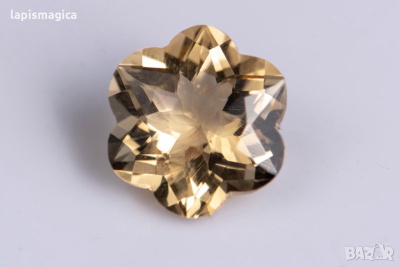 Уникален цитрин с шлифовка цвете 1.9ct, снимка 1