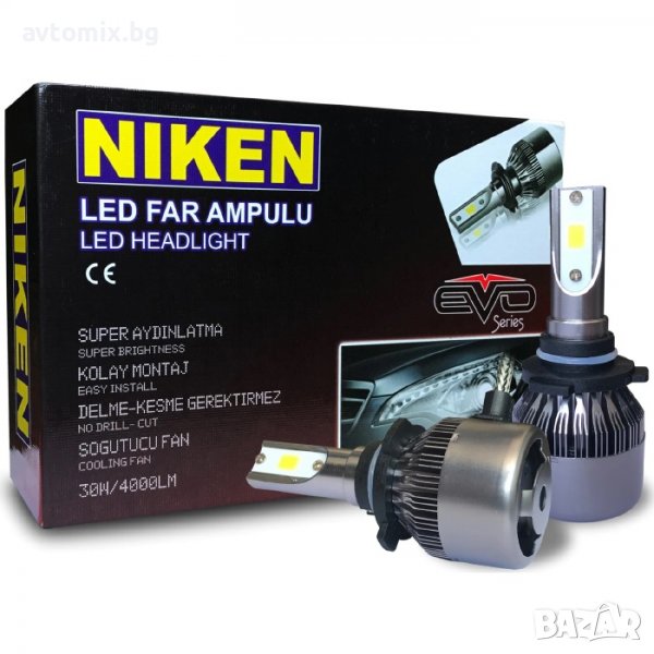  NIKEN LED крушки Н1, 12V-24V, оригинални, снимка 1