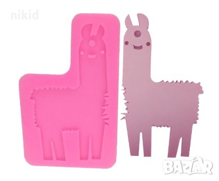 Лама Камила силиконов молд форма украса декор торта фондан шоколад, снимка 1