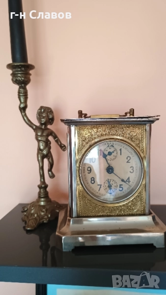 Very Rare Antique 1890 Musical Clock JUNGHANS Joker German Laterna / Alarm Clock, снимка 1