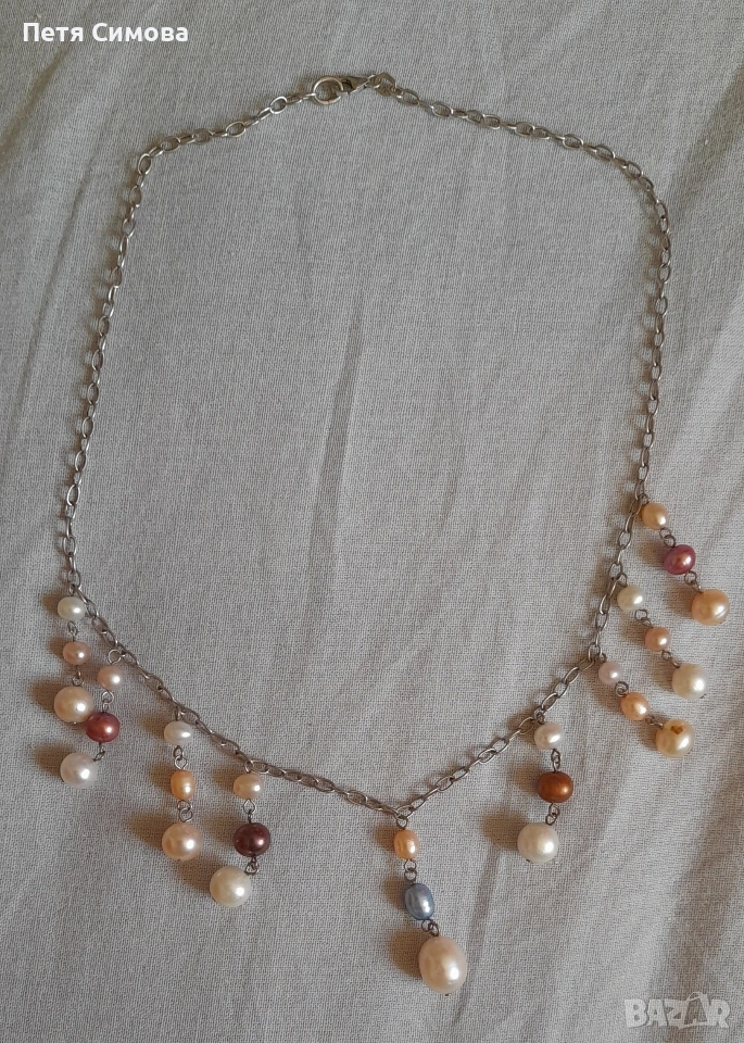 сребърно колие , снимка 1