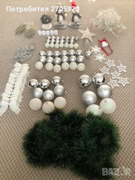 Цялостна Коледна украса/декорация за елха и др., снимка 1