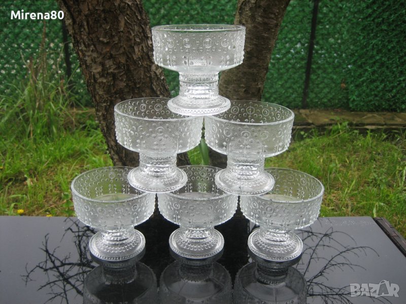 * Bohemia * - ретро чаши за сладолед - 6 бр., снимка 1