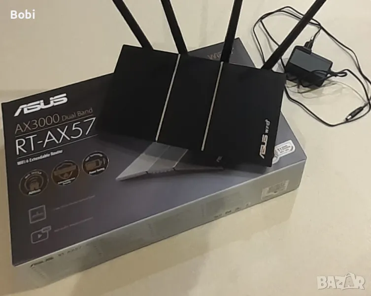 Безжичен рутер ASUS RT-AX57 двубандов, Gigabit Ethernet, снимка 1