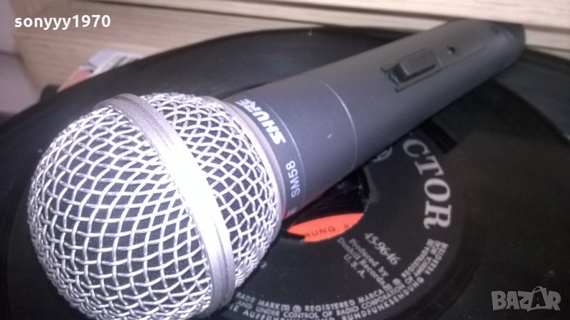 SHURE SM58-PROFESSIONAL MICROPHONE-ВНОС ШВЕИЦАРИЯ, снимка 1